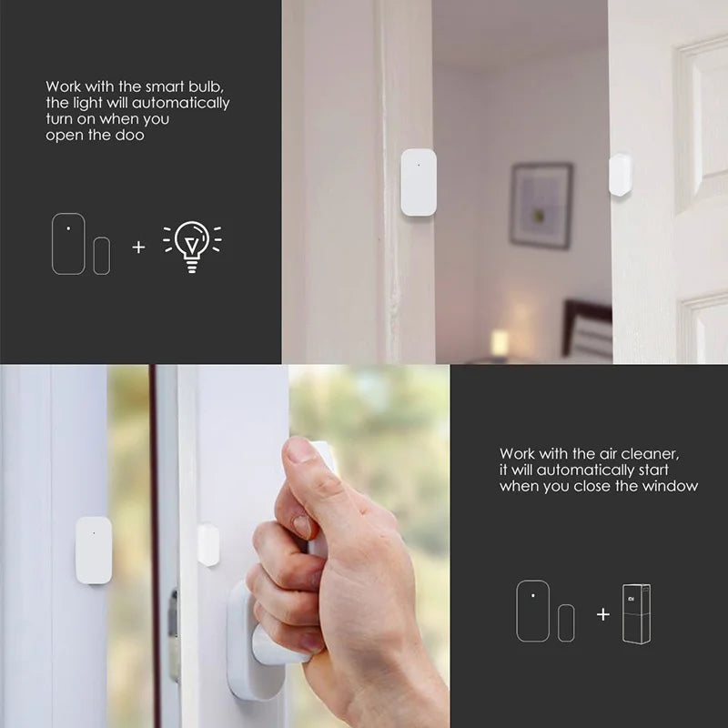 Aqara Smart Door Window Sensor Zigbee Mini Door Sensor Wireless Connection Alarm Smart Home for Mijia Mi Home Gateway HomeKit