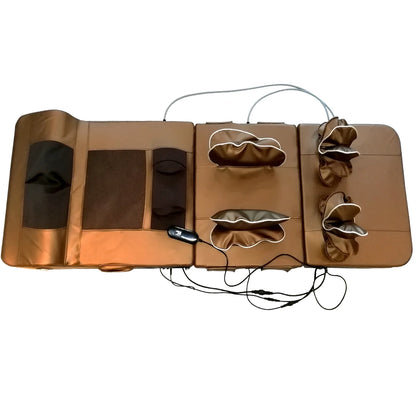 Yoga Audio Massage Mattress Bed Heat Vibration Japanese  Massage Pillow Full Foldable Adjustable Body Massage Mattress Oem