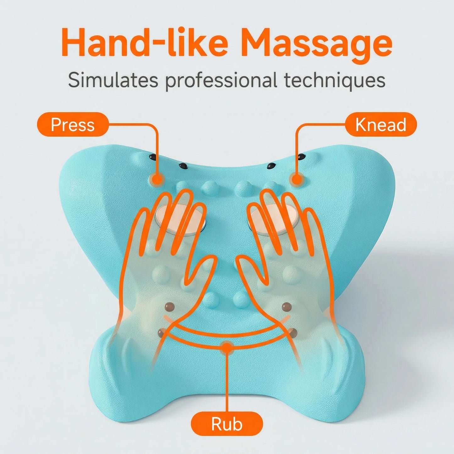 Portable Neck Massage Pillow with Heating and Vibration Functions, Can Relieve Neck Pain and Relax the Body and Mind