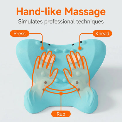 Portable Neck Massage Pillow with Heating and Vibration Functions, Can Relieve Neck Pain and Relax the Body and Mind