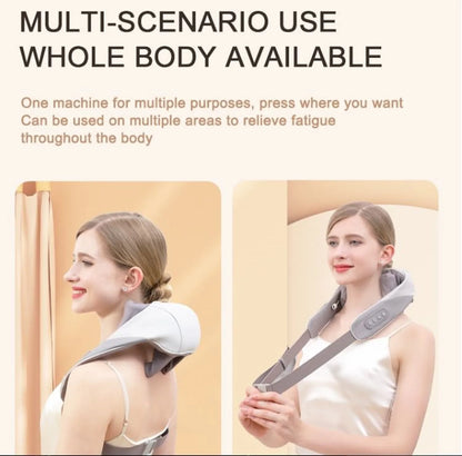 Multifunctional Cervical Massage Heating Pillow Shawl Pain Relief Electric Neck Shoulder Massager Body Muscle Relax Machine Tool