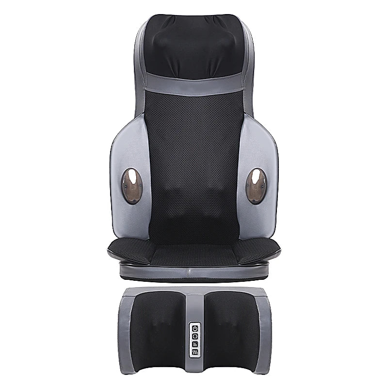 Portable Electric Massage Backrest with Adjustable Heat and Deep Tissue Kneading for Car Seat Comfort Massage Backrest