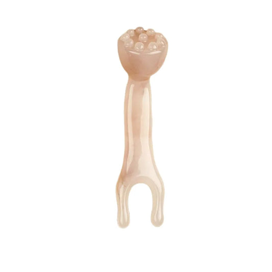 Lotus Shape Acupoint Stick Massager Nose Lifting Face Lymphatic Tool Dual Heads Meridian Gua Sha Massage
