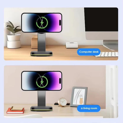 2026 Sale Qi2 Wireless Charger Station 3 in 1 Wireless Charging Stand for iPhone 17 16 15 14 13 Pro Max