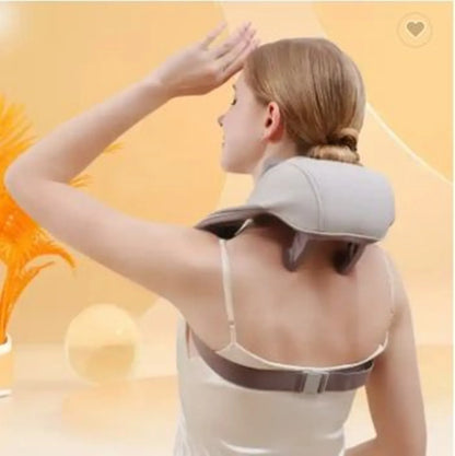 Multifunctional Cervical Massage Heating Pillow Shawl Pain Relief Electric Neck Shoulder Massager Body Muscle Relax Machine Tool