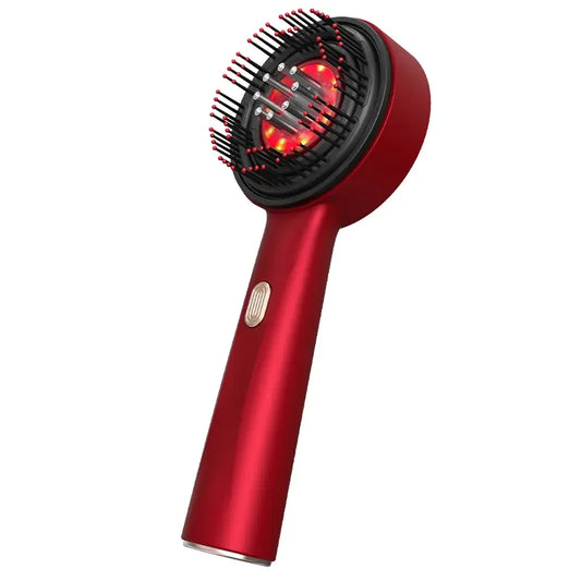 Portable Home Relaxation Multi-Functional Head Massager with Red Hair Treatment Waterproof Vibration Massage Comb Liquid Therapy