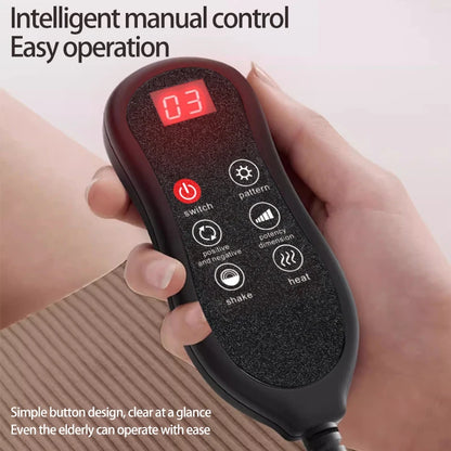Portable Electric Massage Backrest with Adjustable Heat and Deep Tissue Kneading for Car Seat Comfort Massage Backrest