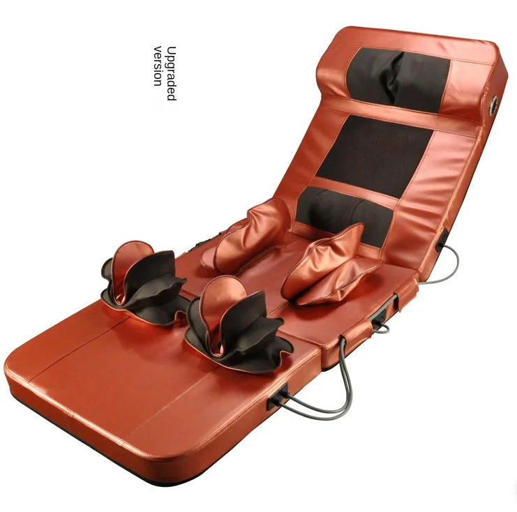 Yoga Audio Massage Mattress Bed Heat Vibration Japanese  Massage Pillow Full Foldable Adjustable Body Massage Mattress Oem