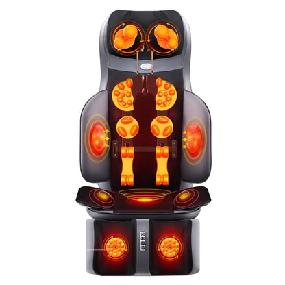 Portable Electric Massage Backrest with Adjustable Heat and Deep Tissue Kneading for Car Seat Comfort Massage Backrest