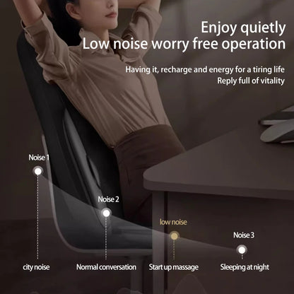 Portable Electric Massage Backrest with Adjustable Heat and Deep Tissue Kneading for Car Seat Comfort Massage Backrest