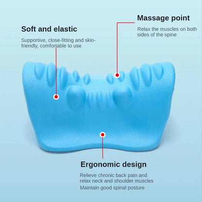 Neck and Shoulder Relaxation Traction Device Pain Relief Cervical Orthotics Cervical Acupressure Massage Pillow