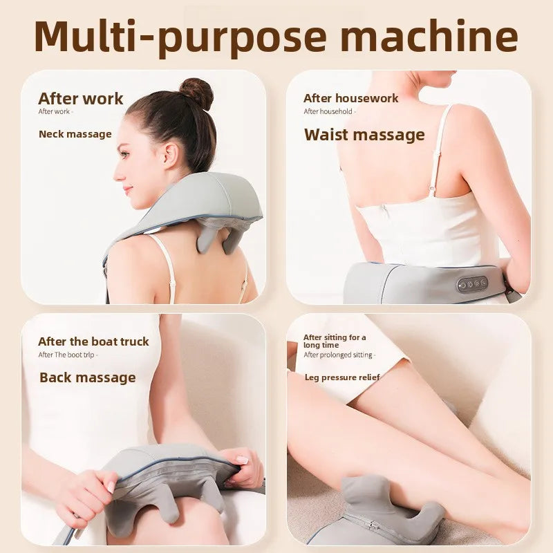 Massager Trapezius Cervical Massage Shawl Massager Heating Multifunctional Home Portable Charging Car