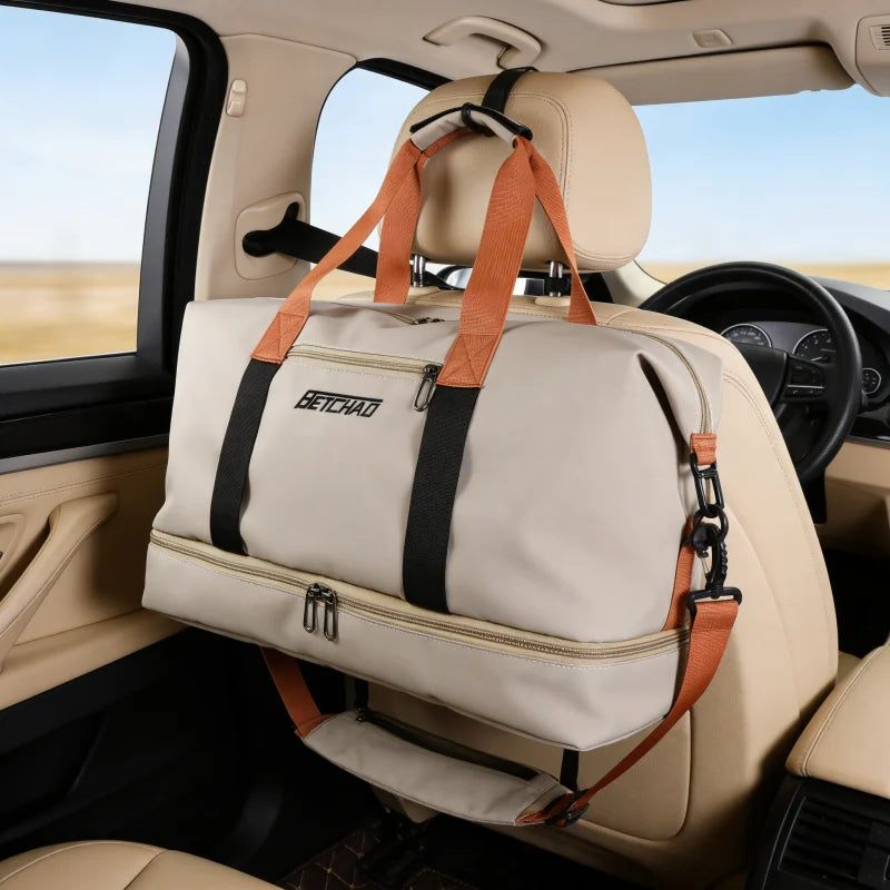 Sports handbag,fitness bag,expandable travel bag with large capacity.Perfect for gym,weekend trips,and carry-on,and versatile.