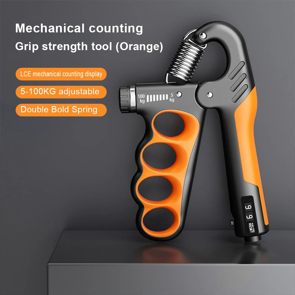 5-100/150kg Hand Gripper Gym Wrist Expander Strength Trainer Grip with Stainless Steel Spring for Strength Training Hand Finger