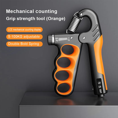 5-100/150kg Hand Gripper Gym Wrist Expander Strength Trainer Grip with Stainless Steel Spring for Strength Training Hand Finger