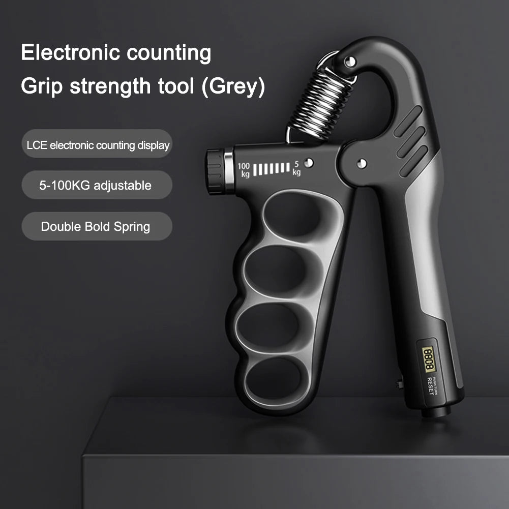 5-100/150kg Hand Gripper Gym Wrist Expander Strength Trainer Grip with Stainless Steel Spring for Strength Training Hand Finger