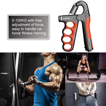 5-100/150kg Hand Gripper Gym Wrist Expander Strength Trainer Grip with Stainless Steel Spring for Strength Training Hand Finger
