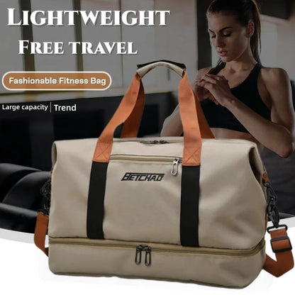 Sports handbag,fitness bag,expandable travel bag with large capacity.Perfect for gym,weekend trips,and carry-on,and versatile.