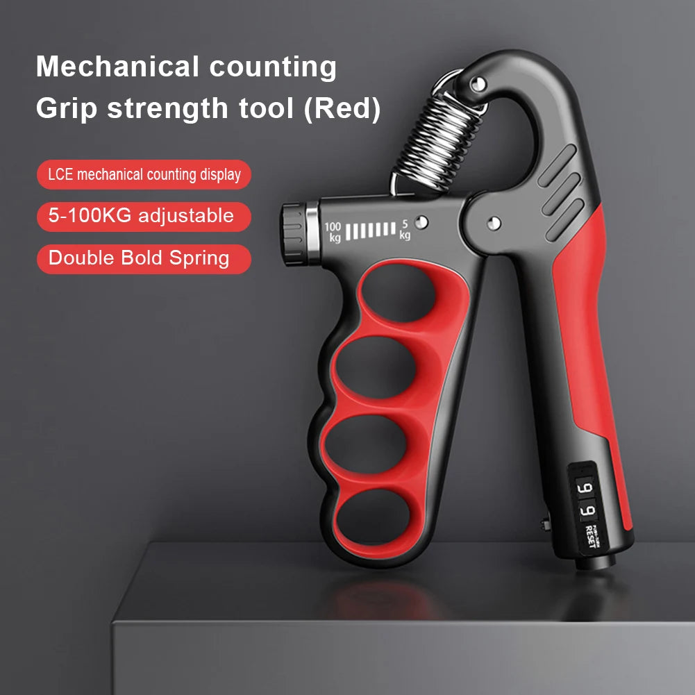 5-100/150kg Hand Gripper Gym Wrist Expander Strength Trainer Grip with Stainless Steel Spring for Strength Training Hand Finger