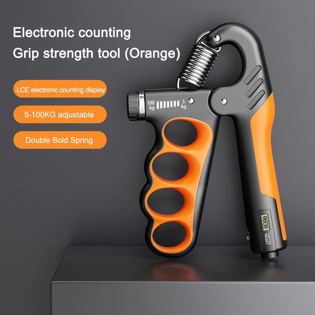 5-100/150kg Hand Gripper Gym Wrist Expander Strength Trainer Grip with Stainless Steel Spring for Strength Training Hand Finger