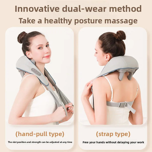 Massager Trapezius Cervical Massage Shawl Massager Heating Multifunctional Home Portable Charging Car