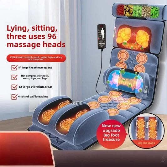 Cervical Massager Neck Waist Back Full Body Multifunctional Massage Cushion Home Recliner Electric Mattress